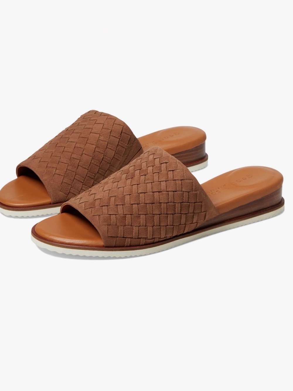 Gentle Souls by Kenneth Cole Angie Slide Sandal size 8.5 Taupe Suede. brand new